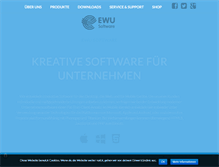 Tablet Screenshot of ewu-software.com